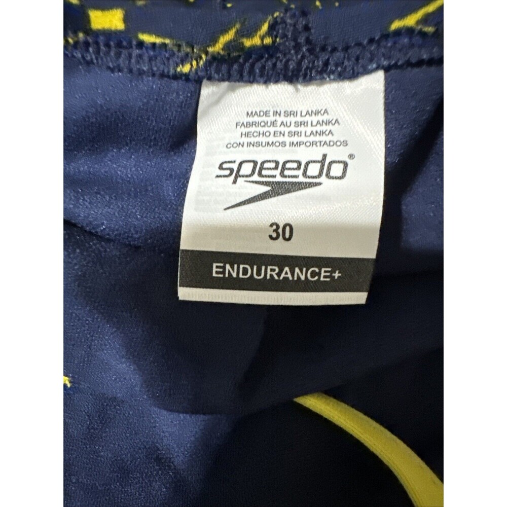 Speedo Endurance Racing Cut Navy/Gold Galactic Size 30 NWT - Picture 14 of 14